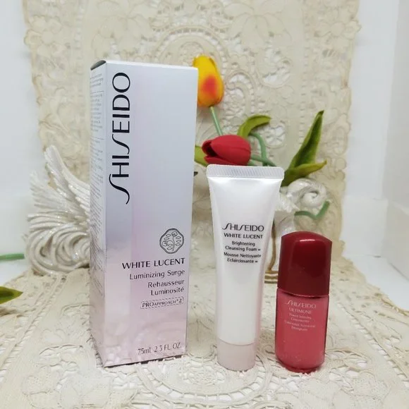 Shiseido White Lucent 3Pc Set Emulsion Cleanser Serum Plus Spot